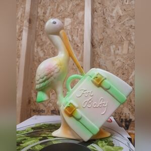 Vintage stork bank